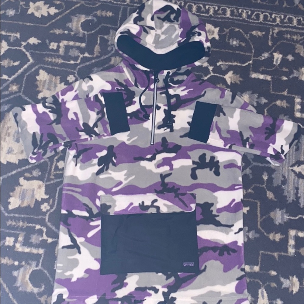 Rothco Purple Camo Fleece Half Zip